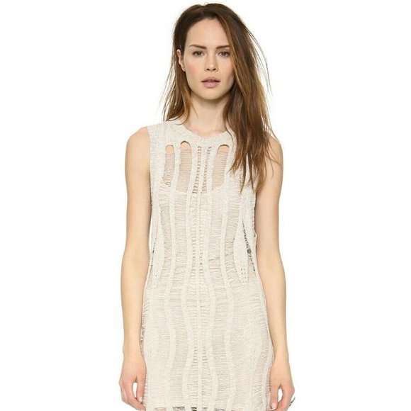 Haute Hippie Sleeveless Muscle Sweater Dress Gown - Picture 3 of 6